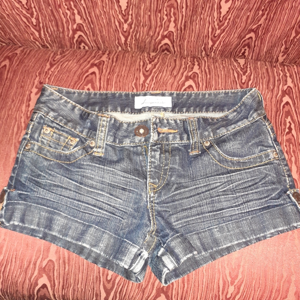 AEROPOSTALE WOMEN'S JEAN SHORTS SIZE 1/2 REGULAR
